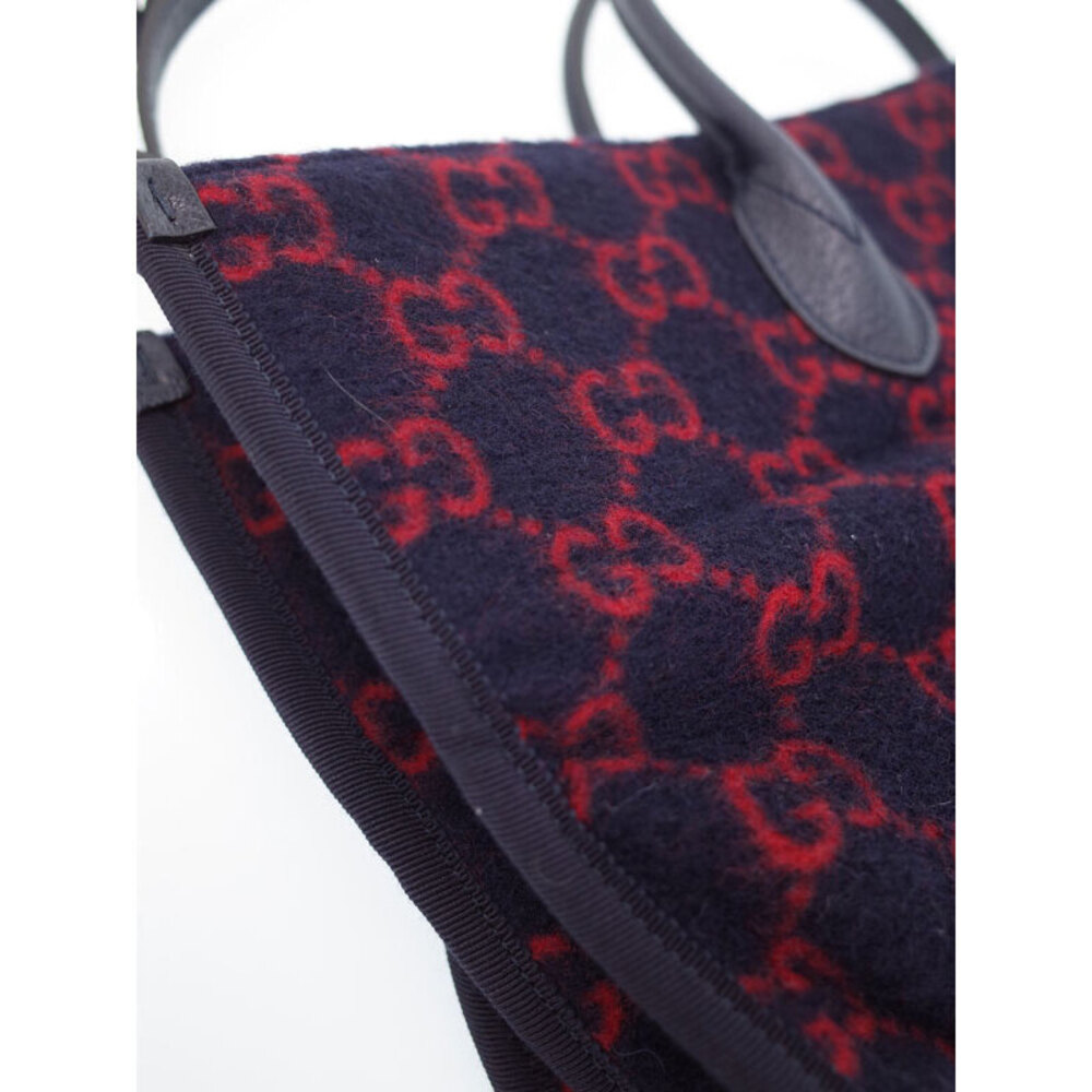 GUCCI GG Wool Tote Bag - Picture 4 of 9